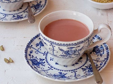 Recipe for Kashmiri noon chai or pink tea