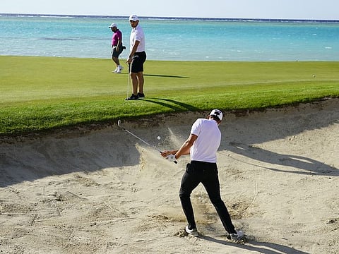 Josh Hill in practice at the King Abdullah Economic City in Jeddah ahead of his campaign in Saudi International on Thursday.