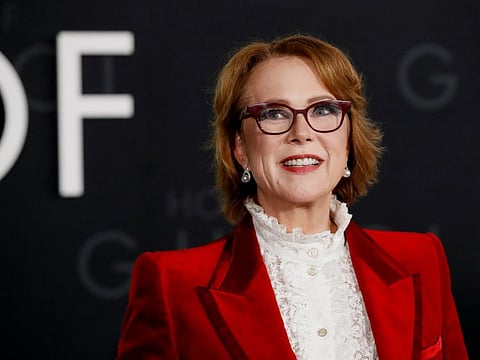 Author Sara Gay Forden arrives for the premiere of the film "House of Gucci", in Los Angeles, California, US, November 18, 2021.