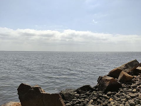  The two small islands are off Karachi’s coast.