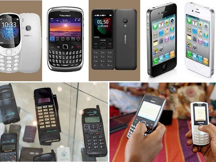 Old phones 2G 3G 4G 5G