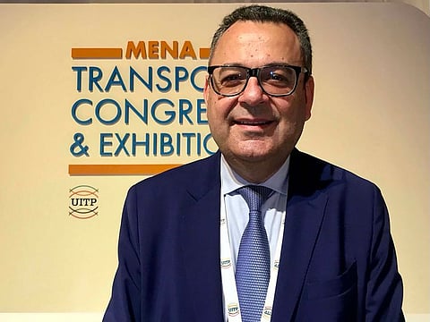 Mohamed Mezghani, secretary-general of UITP (International Association of Public Transport) at ‘MENA Transport Congress and Exhibition’ in Dubai on Sunday