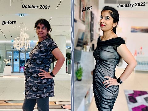 Diljeet Kaur before and after
