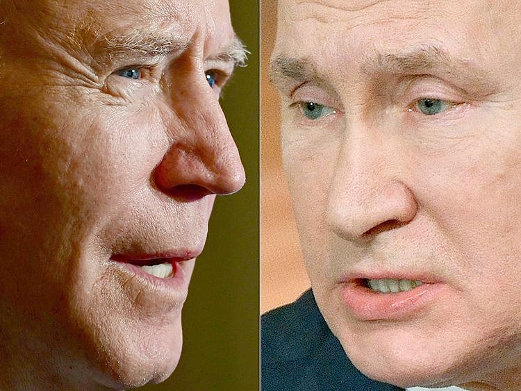 Joe Biden and Vladimir Putin. 