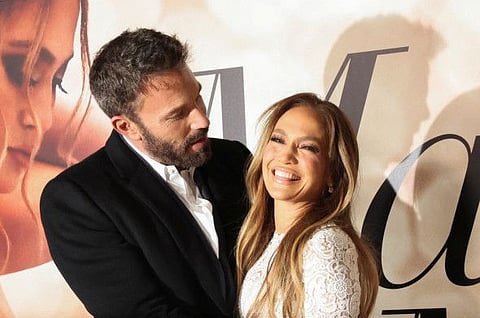 Jennifer Lopez and Ben Affleck attend a special screening of the film "Marry Me" 