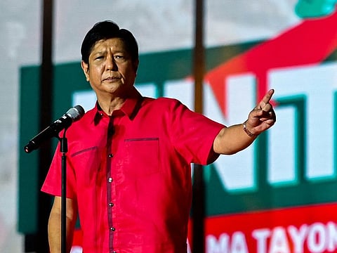 Philippine presidential candidate Ferdinand Marcos Jr., son of late Ferdinand Marcos