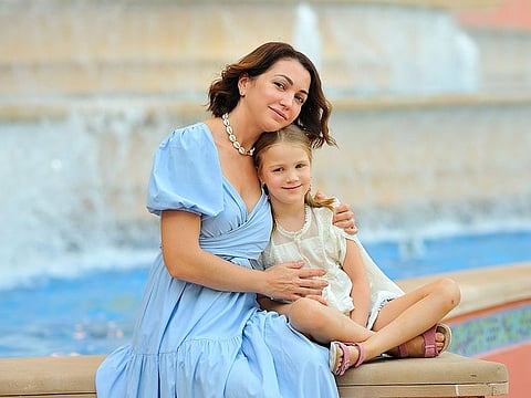 Evgeniia Spitsyna and her daughter, Tamara