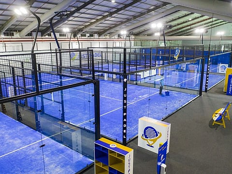 The Just Padel — Mina Rashid facility has dedicated indoor padel courts for women only.