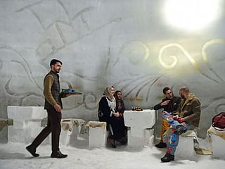 Pictures: Igloo Cafe in Kashmir's Gulmarg becomes new tourist attraction