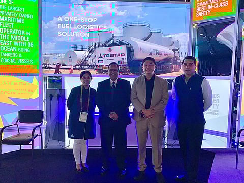 Tristar Group CAO Balaji Nagabhushan (2nd left), Corporate Affairs and Communications Manager Arthur Los Banos (2nd right), Sunny Narang, Resident Representative, India Pavilion Dubai at Expo 2020 (right) and Neet Bhatia (left), Corporate Relationship Coordinator