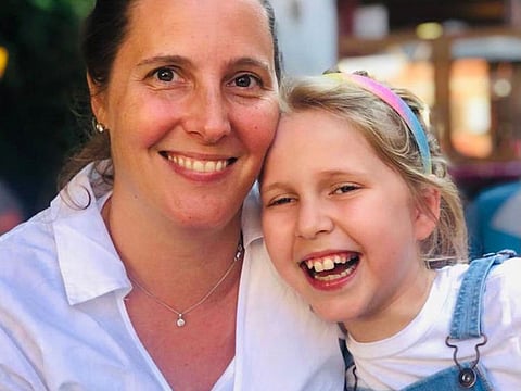 Isabel Sander-Reeves and nine-year-old Aurelia.