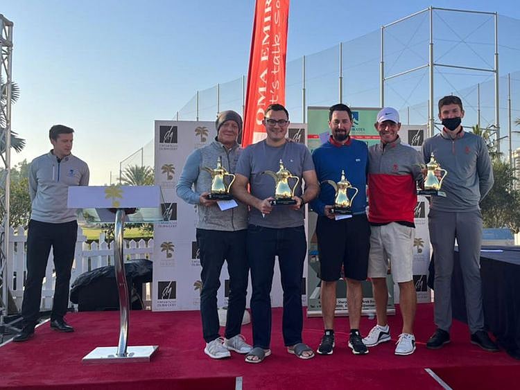 OMA Emirates Midnight Madness winners Magnus Ohlsson, Leo Sismondi, Stuart Wakeman and Andrew Walker