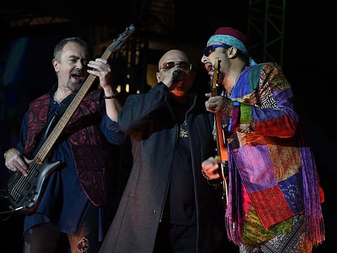 Pakistani rock band Junoon performs at Dubai Tennis Stadium 