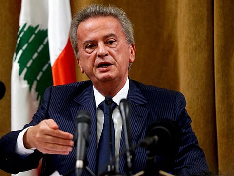 Lebanon's Central Bank Governor Riad Salameh in a file photo.