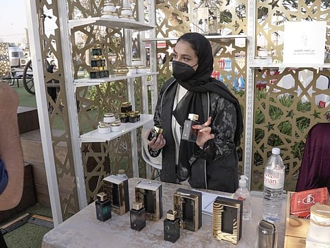 Products on display include perfumes, artworks, garments, sweets, coffee and much more