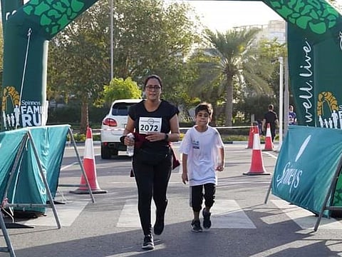 Qurratulain with her son, Suleman.