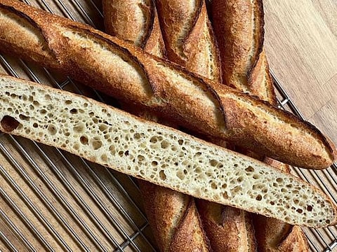 Recipe for French baguette