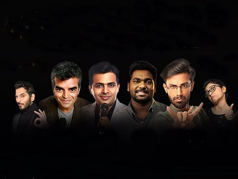 Comedians Nitinn R. Miranni, Atul Khatri, Amit Tandon, Zakir Khan, Biswa Kalyan Rath, Prashasti Singh