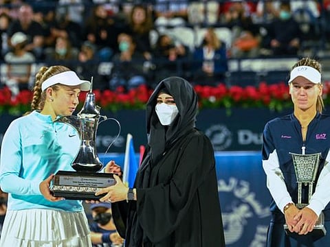 Look: Action and prize ceremony at Dubai Duty Free Tennis Championships  