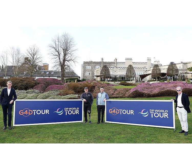Tony Bennett, Mike Jones, Kipp Popert and Keith Pelley at the DP World Tour and EDGA announcement