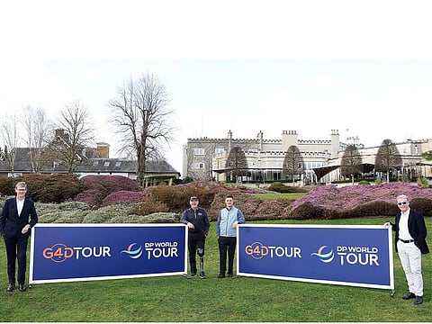 Tony Bennett, Mike Jones, Kipp Popert and Keith Pelley at the DP World Tour and EDGA announcement