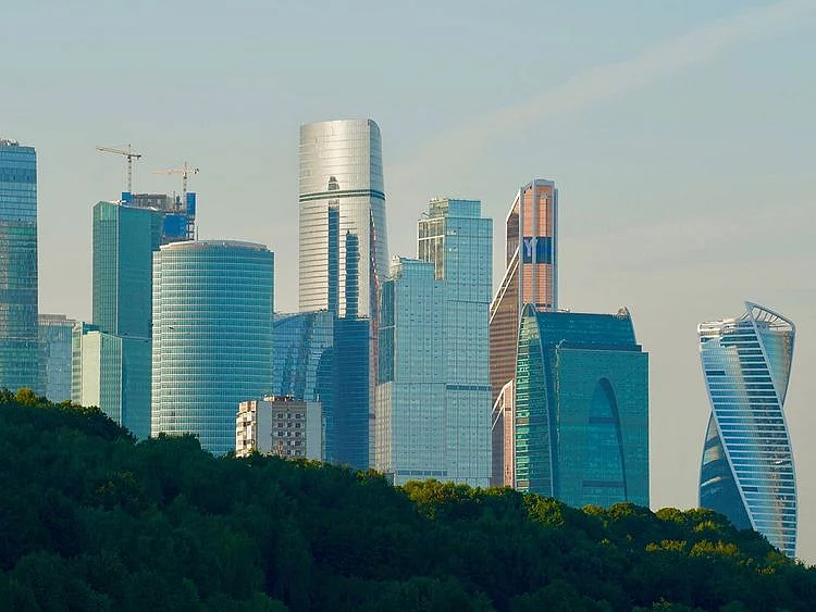 STOCK Russia Moscow skyline