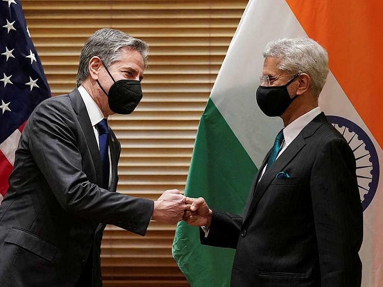 Indian Foreign Minister Subrahmanyam Jaishankar US Secretary of State Antony Blinken