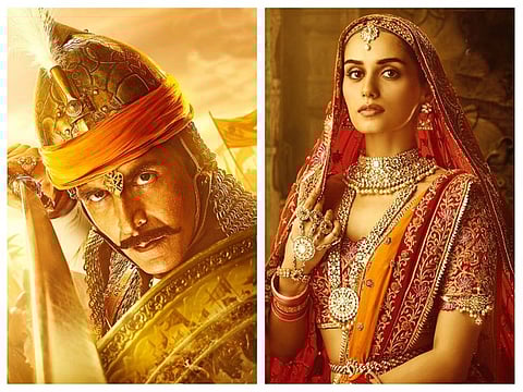 Akshay Kumar and Manushi Chhillar in 'Prithviraj'