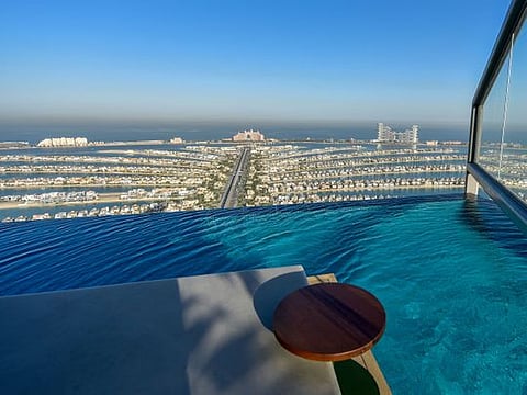 While you could walk around the entire pool from end to end, which we did do while there, the areas are usually kept separated by locked glass partitions to allow for privacy and different view options for visitors