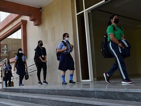 File photo of students going to class at Indian High School in Dubai, for illustrative purpose only 
