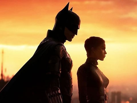 Robert Pattinson and Zoe Kravitz in 'The Batman'