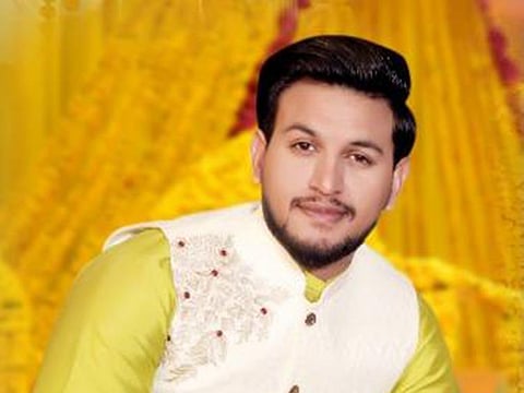 Talha Hussain Akhtar Hussain works as a butcher in Oman