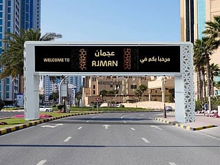 Smart gates on roads monitor traffic violations in Ajman
