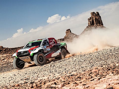 Toyotas filled three of the top four places in the 2021 Abu Dhabi Desert Challenge. Four months later, two of the three Hilux drivers are back, as Qatar’s Nasser Al Attiyah defends his title and his early lead in the championship, and Saudi Arabia’s Yazeed Al Rajhi pursues his first win in the event.