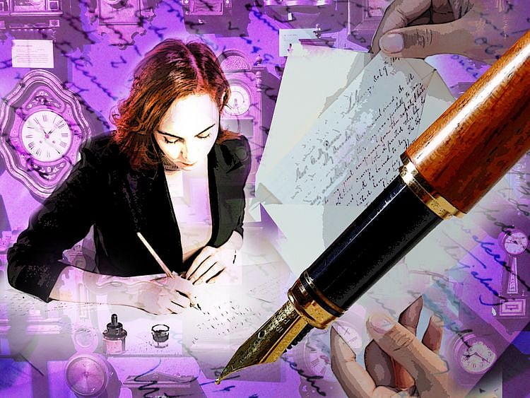 Letter, fountain pen