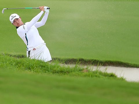 Jin Young Ko on her way to victory at the Women's World Championship 