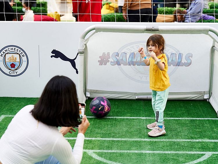 Hundreds have taken part in the Manchester City #SameGoals initiative in the UAE