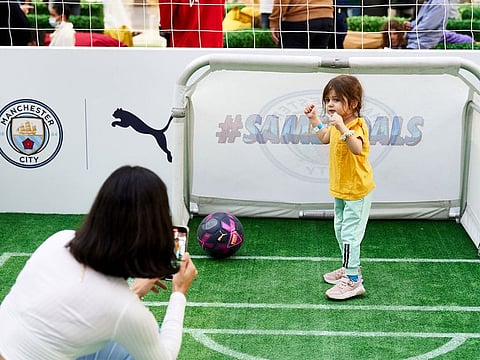 Hundreds have taken part in the Manchester City #SameGoals initiative in the UAE