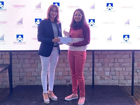 Samara D’Silva and Dubai Creek captain Beatrice Galeppini