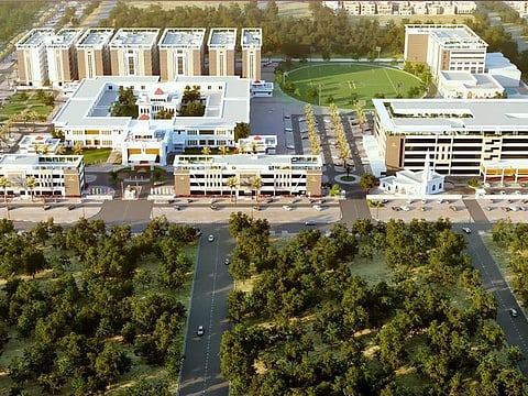 A rendering of Thumbay Medicity in Ajman