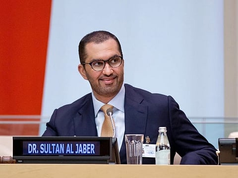 Dr. Al Jaber at the United Nations Security Council meeting on Climate Finance for Sustaining Peace and Security.