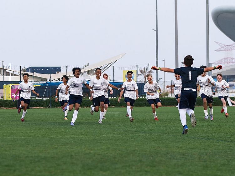 Repton Abu Dhabi celebrate at the ADEK Sports Cup