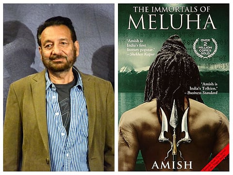 Shekhar Kapur and the cover of 'The Immortals of Meluha'