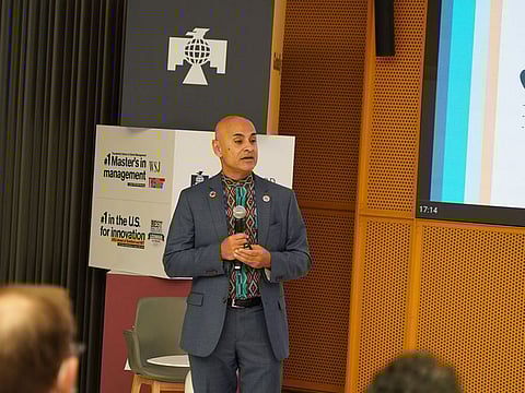 Dr. Sanjeev Khagram at the launch in DIFC, Dubai