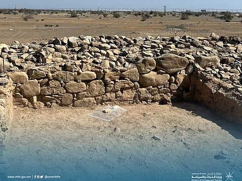 Oman’s Al Fulaij archaeological site in North Al Batinah Governorate.