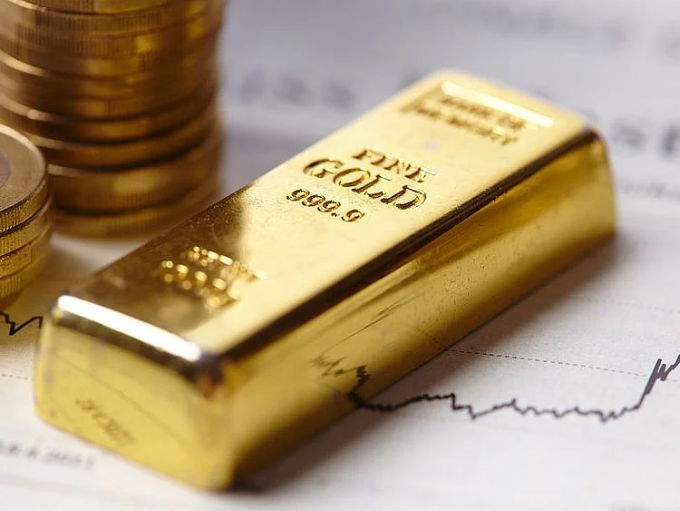 Gold coins, gold bars