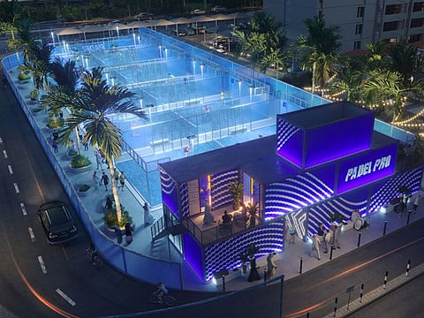An artists image of Padel Pro's new facility that will come up in One Central soon.