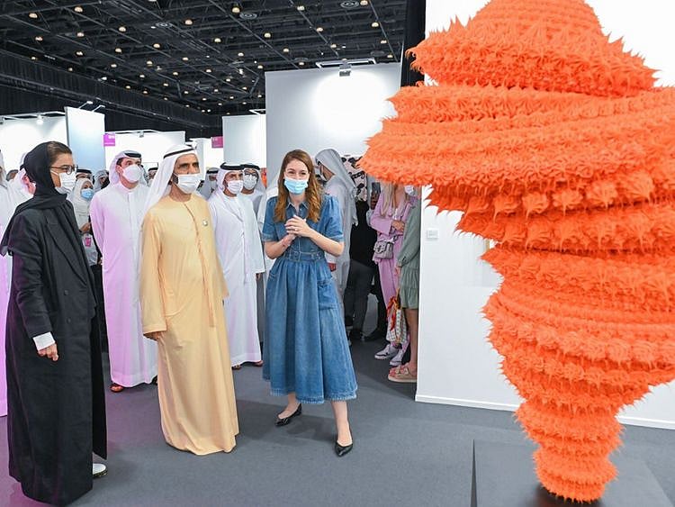 Sheikh Mohammed bin Rashid Al Maktoum at Art Dubai 2022