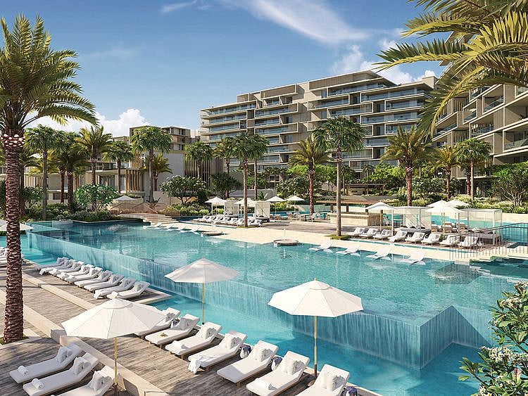 Six Senes Residences The Palm, Dubai - Main Pool Deck 2