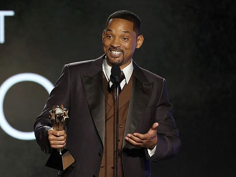 Actor Will Smith accepts the award for Best Actor for "King Richard" at the 27th Annual Critics Choice Awards in Los Angeles, California.